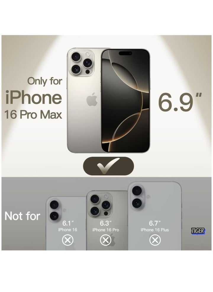 TIGER Ultra-Slim 0.35mm Case for iPhone 16 Pro Max (6.9 Inch) – Lightweight Matte Finish, Full Camera Lens Protection, Minimalist Hard Cover – Slim, Durable, Anti-Scratch, and Perfect Fit - Image 2