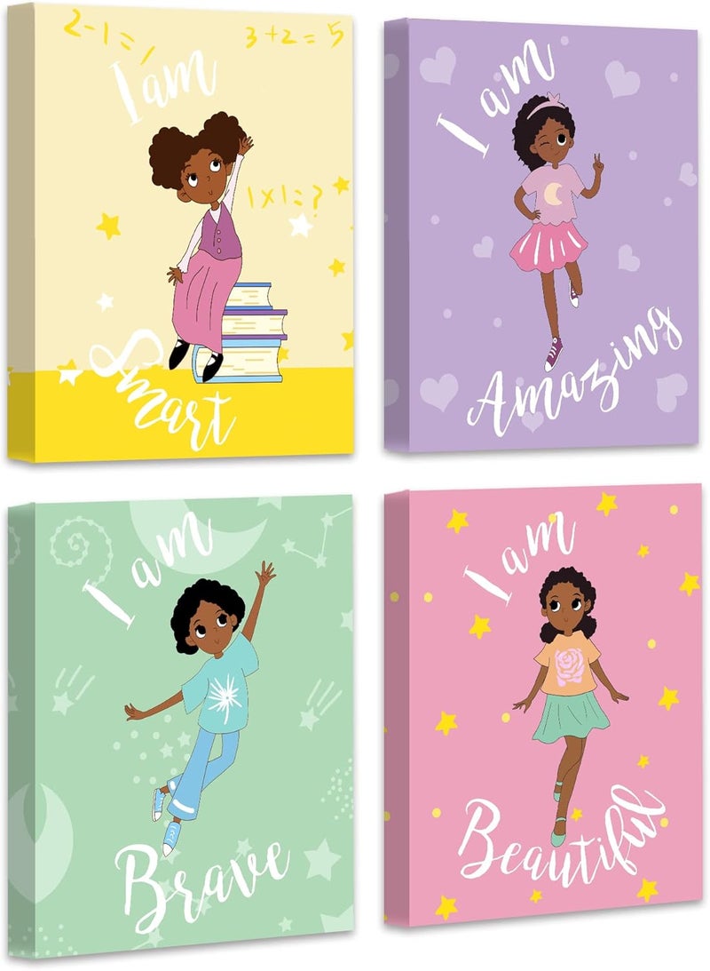 Drsoum Motivational Canvas Wall Art for Girls - Image 1
