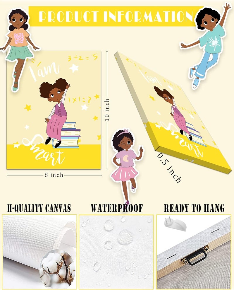 Drsoum Motivational Canvas Wall Art for Girls - Image 2