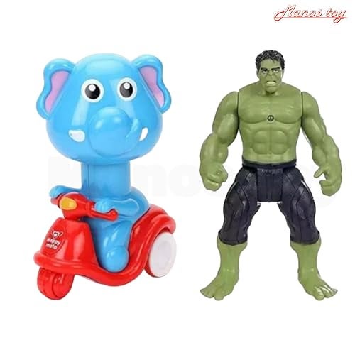 Manos Super Heroes Action Figure Fighter Toy and Pull Along Scooter Combo Pack - Image 5