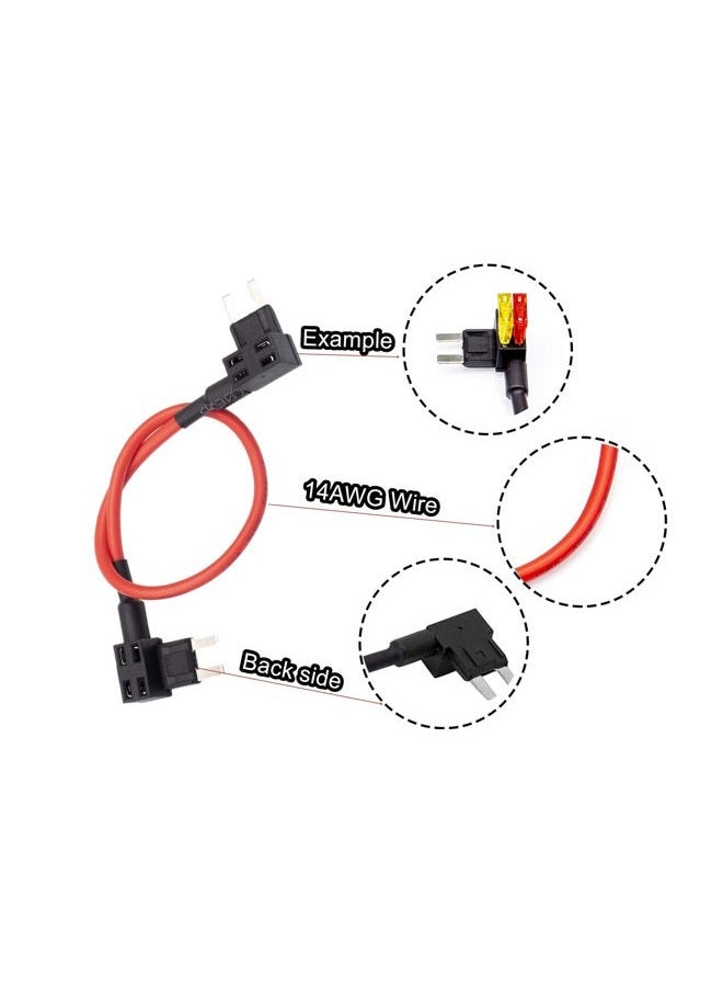 LDCRE TIPM Bypass Cable Fuse Holder Fuse Adapter Repair Fuel Pump Relay Bypass Cable Replacement for Dodge Ram 1500 2500 3500 Jeep Chrysler VW 2007-2016 14AWG Wire/20AMPs CBWPR091AA - Image 5
