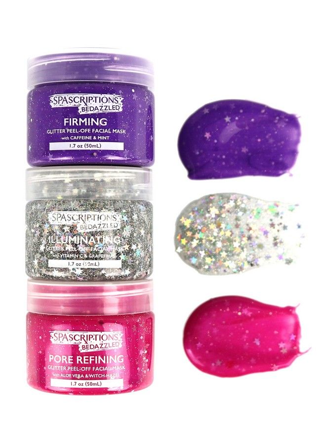 spascriptions Bedazzled Firming & Pore Refining Glitter Peeloff Masks - Image 3