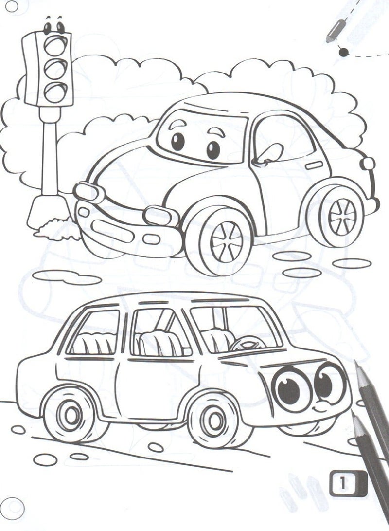 كتاب تلوين وسائل المواصلات للأطفال - Image 2