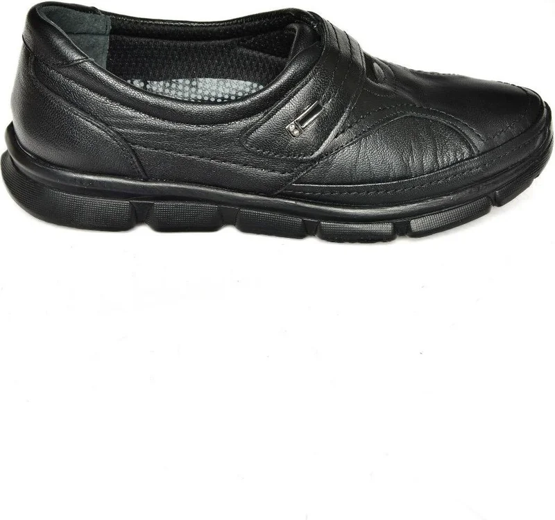 Fox Shoes P555190103 Black Leather Comfort Orthopedic Sole Women's Shoes