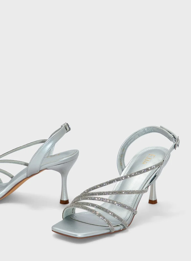 ايلا ليمتد اديشن Strappy Embellished Heeled Sandals