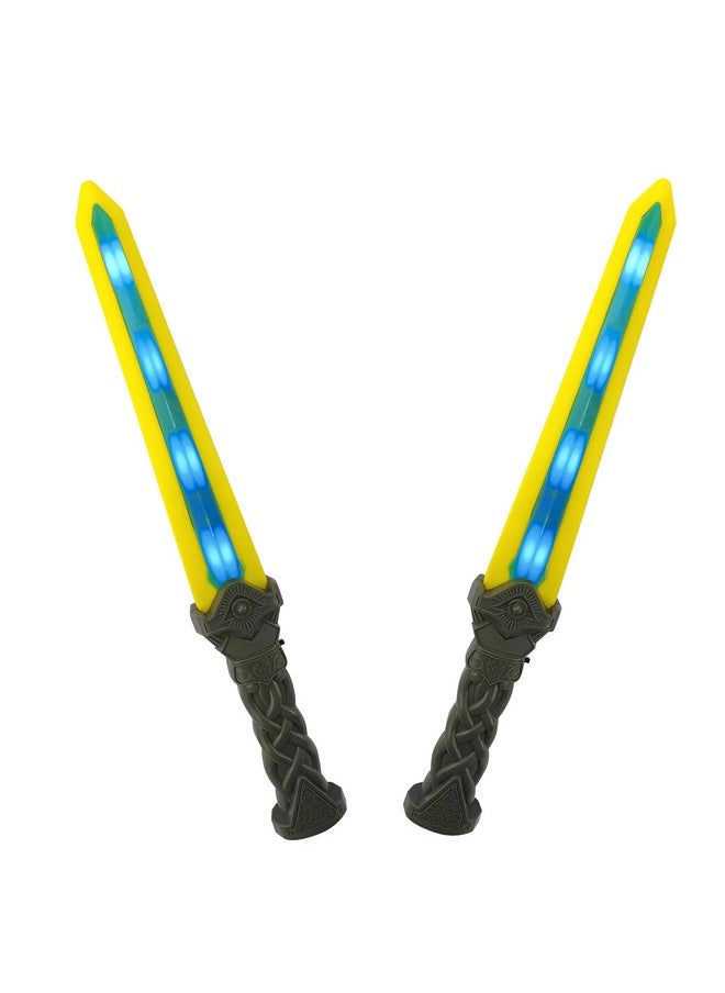 Geospace - New 18 Gladiator Geosword Soft & Safe Dueling Toy Swords 2 Pack With Motion Activated Led Lights & Battle Sounds - Image 1