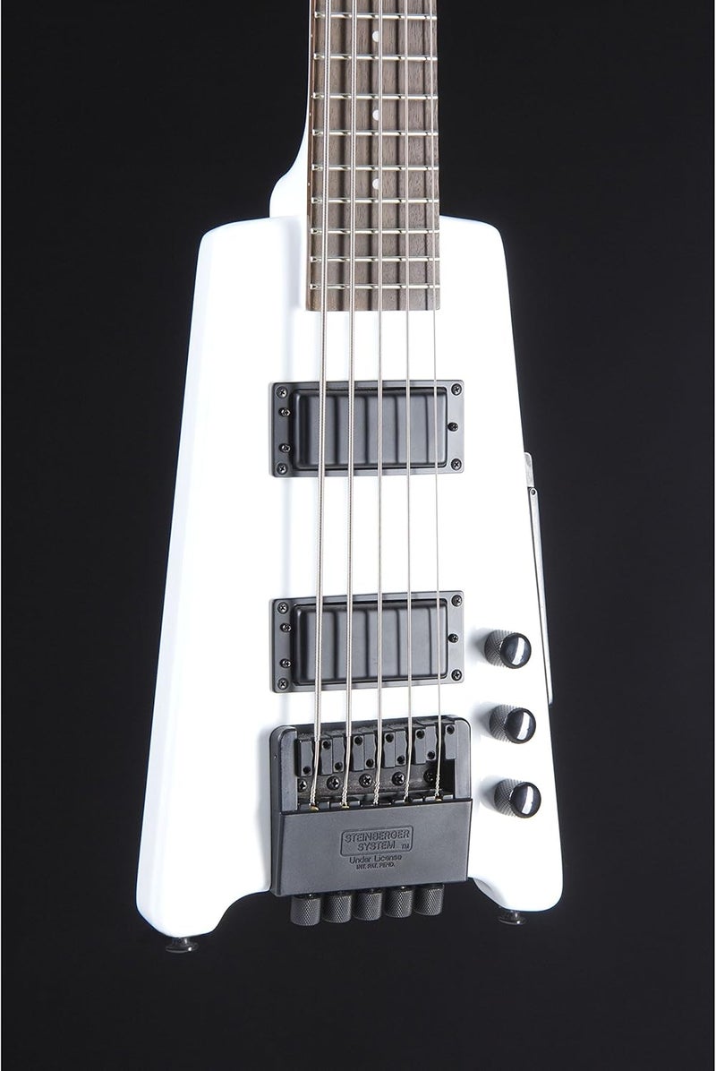 Steinberger Spirit XT-25 5-String Standard Bass Guitar - White - Image 4