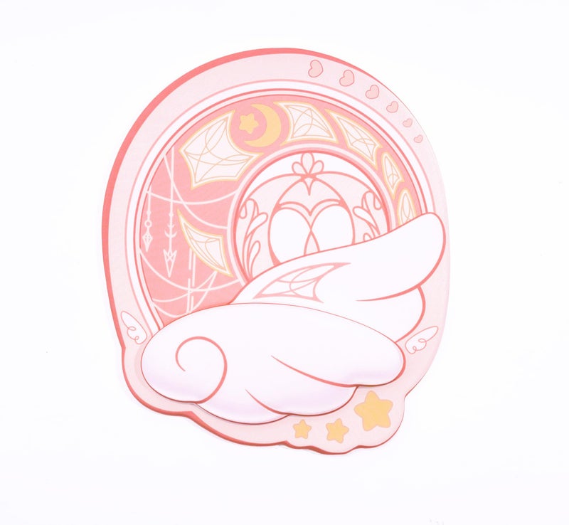 GeekShare Ergonomic Mouse Pad with Wrist Rest Support Non-Slip Rubber Base Mouse Pad for Desk Small Gaming Mouse Pad for Laptop,Computer,Home and Office - Star Wings Series - Image 1