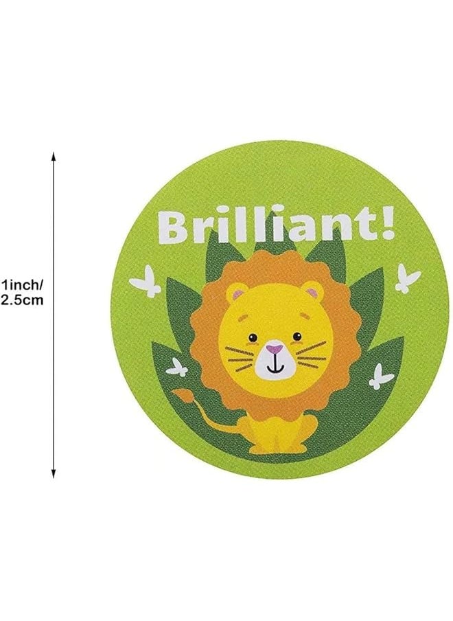 X spring Reward Stickers For Kids 500Pcs Reward Stickers For Teacher 8 Kinds Of Motivational Stickers Teacher Supplies For Classroom Training Stickers Large Animal  - Image 5