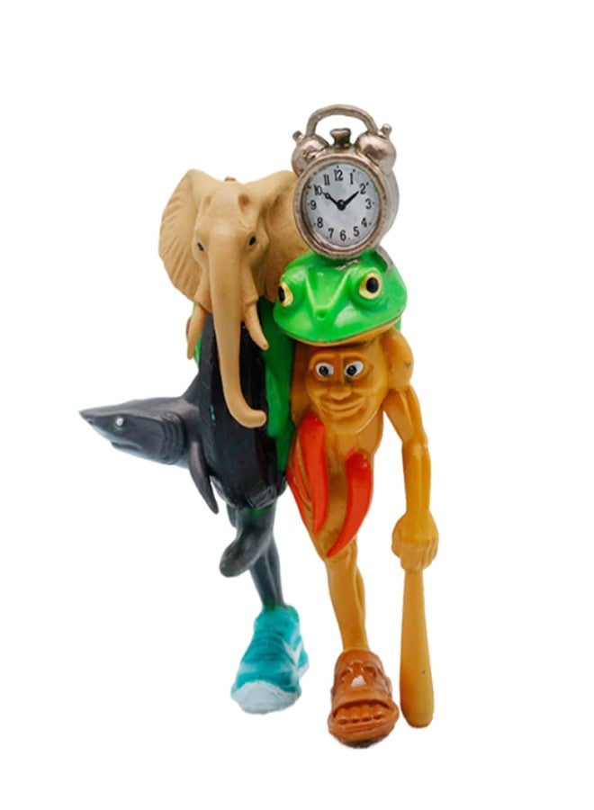 لعبة BdelrinQue Mini Brainrot Toys بحجم 8 سم، لعبة Brainrot Toys الإيطالية، مجسم شخصية تونغ تونغ تونغ ساهور، لعبة قابلة للجمع، مخلوق أسطوري قابل للجمع، ديكور مكتب، عرض على رف الكتب المنزلي - Image 1