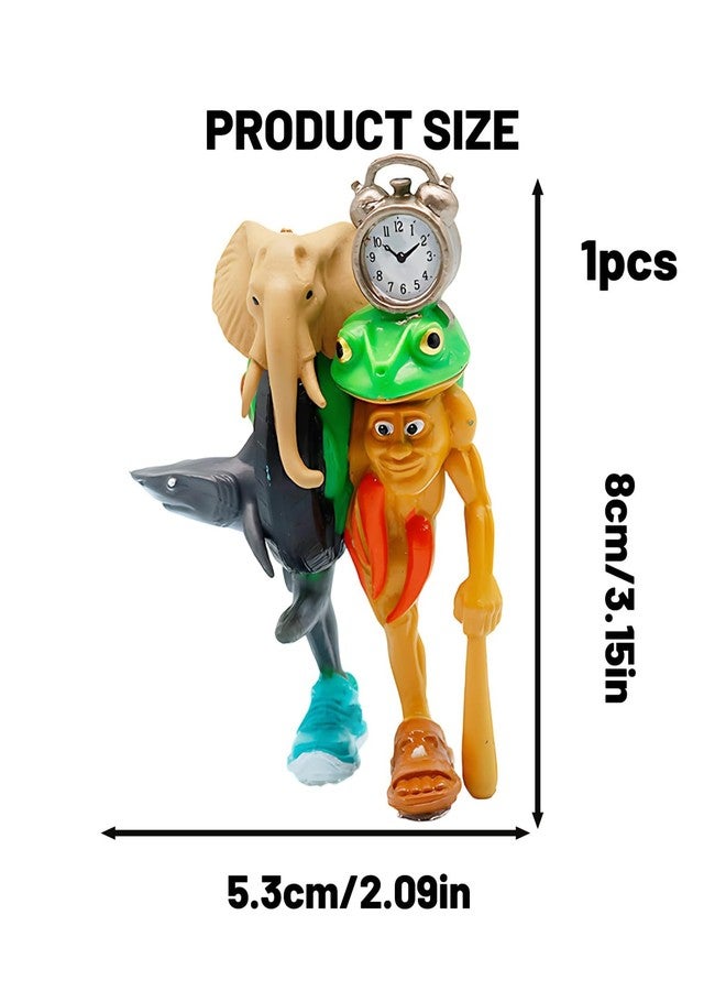 لعبة BdelrinQue Mini Brainrot Toys بحجم 8 سم، لعبة Brainrot Toys الإيطالية، مجسم شخصية تونغ تونغ تونغ ساهور، لعبة قابلة للجمع، مخلوق أسطوري قابل للجمع، ديكور مكتب، عرض على رف الكتب المنزلي - Image 2