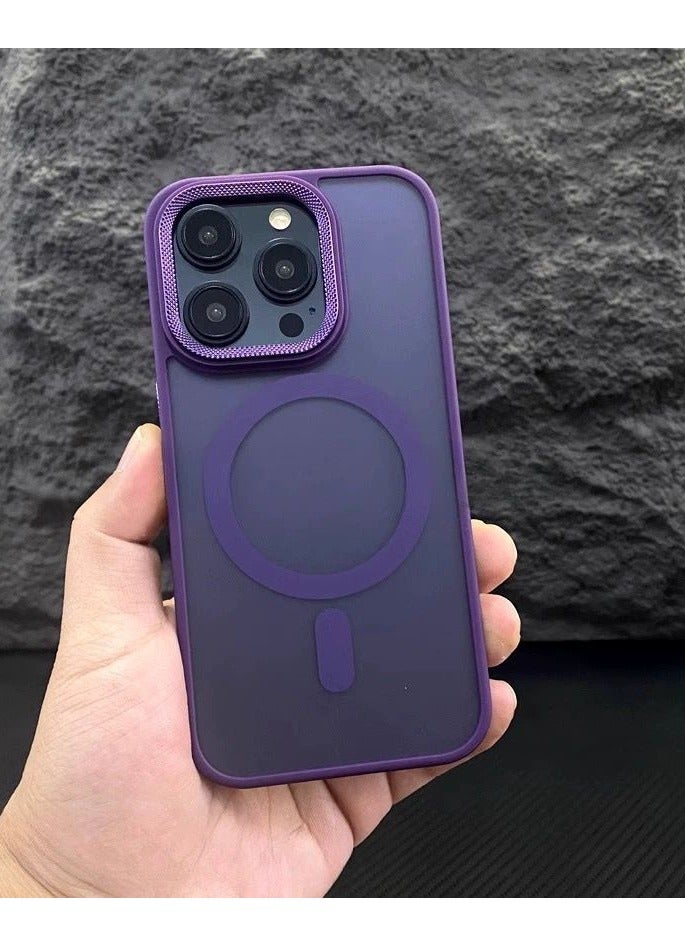 Case for iPhone 14 Pro  MAX Case Magnetic Translucent Matte Phone Cases [Compatible with MagSafe] Thin Slim Fit Shockproof Bumper Hard Protective Cover... - Image 2