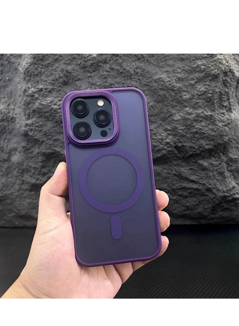 Case for iPhone 14 Pro  MAX Case Magnetic Translucent Matte Phone Cases [Compatible with MagSafe] Thin Slim Fit Shockproof Bumper Hard Protective Cover... - Image 1