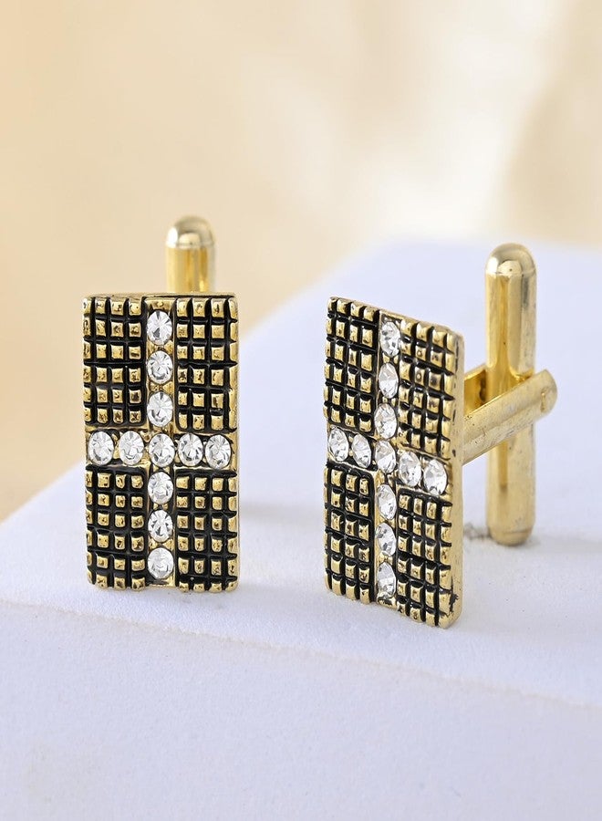 VOYLLA Noble Crest Mens Cufflinks|Cufflinks For Men|Gift For Men|Formal|Chic|For Brother|For Lover - Image 2