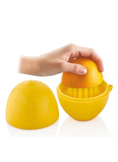 QLUX Plastic Lemon Squeezer Set 2 Pcs Lemon Shape 110X75X75 MM  - Image 1