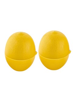 QLUX Plastic Lemon Squeezer Set 2 Pcs Lemon Shape 110X75X75 MM  - Image 4