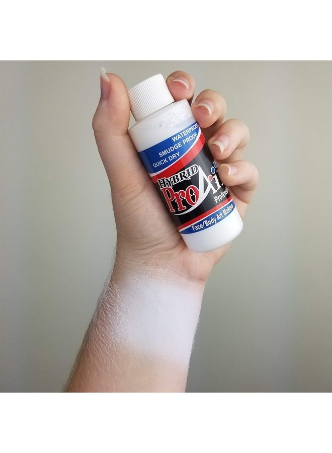 ShowOffs Body Art Face Painting Makeup – ProAiir Water Resistant Makeup - 2.1 oz (60ml) White - Image 3