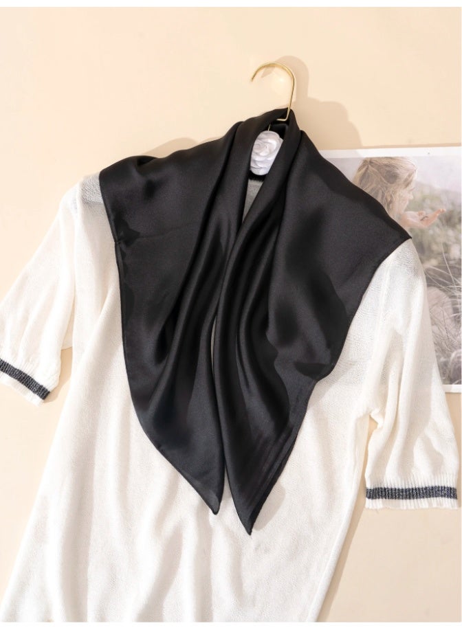 1PCS Square Scarf Cotton Hijab Viscose Shawl Lightweight Multifunctional for Everyday Use 110cm*110cm - Image 3