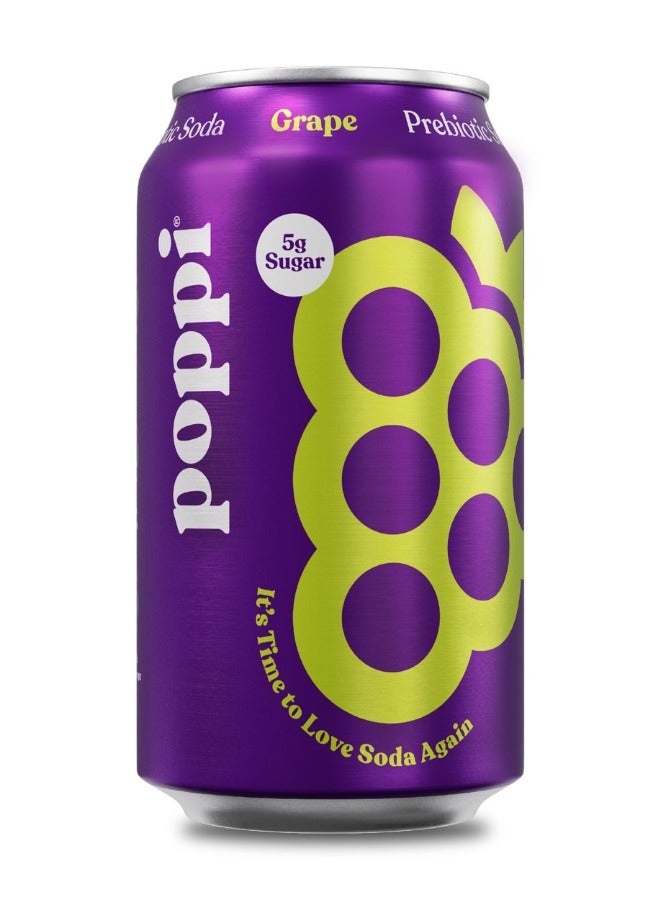 Poppi Grape Prebiotic Drink - Image 1