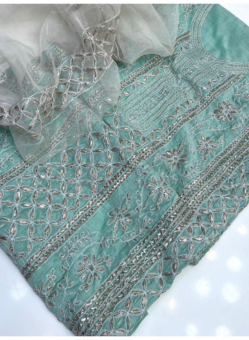 Anbreen Closet Ethnic Wear/Shalwar Kameez 3 Piece Unstitched - Image 2