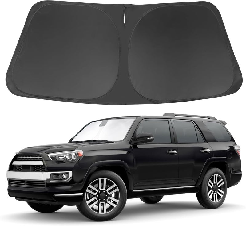 LHFLIVE Windshield Sun Shade Fit for Toyota 4Runner 2010-2024 2025 Accessories Foldable Front Window Sunshade Sun Protection Keeps Car Cool - Image 1