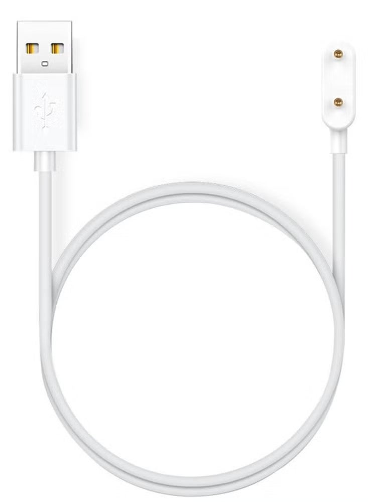 1M USB Charging Cable for Huawei Watch Fit 3/Huawei Watch Fit 2/Huawei Band 9/Huawei Band 8/Huawei Band 7/Huawei Band 6/Huawei Band 6 Pro/Honor Band 9/Honor Band 8/Honor Band 7/Honor Band 6/Honor Band 6 pro,Smart Watch Accessories Dock Charger Adapter Cable White
