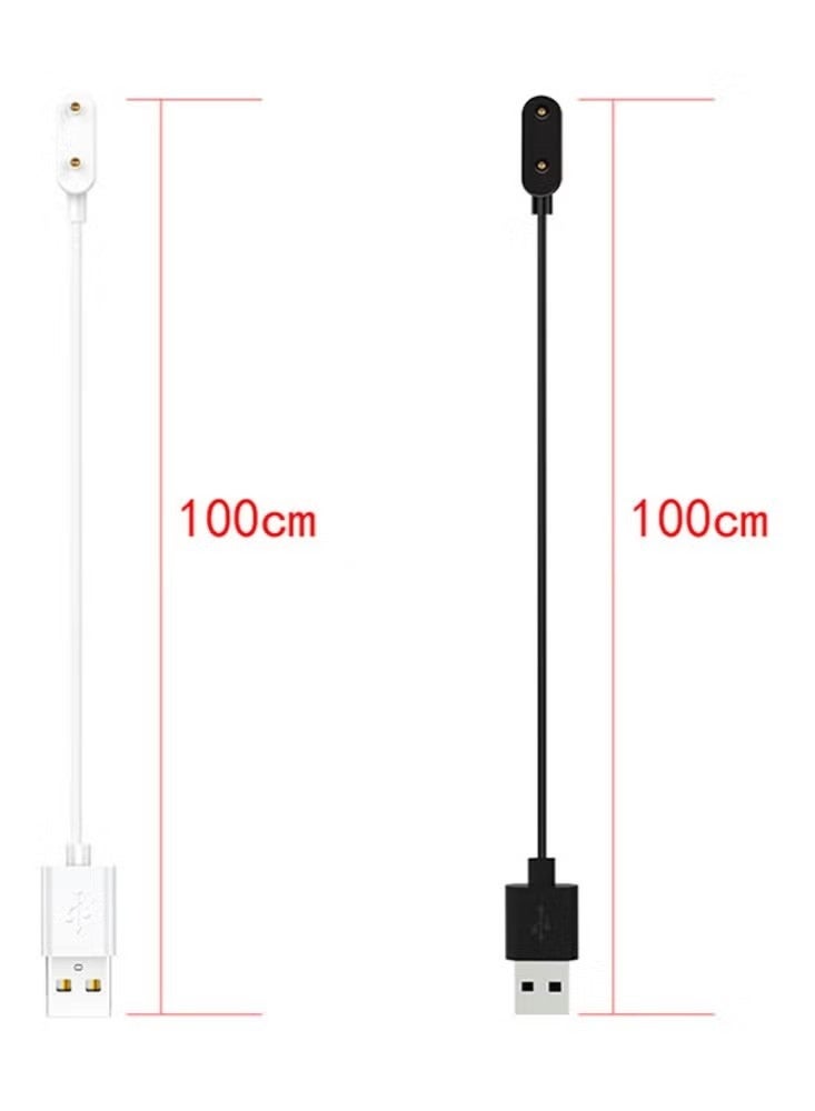 1M USB Charging Cable for Huawei Watch Fit 3/Huawei Watch Fit 2/Huawei Band 9/Huawei Band 8/Huawei Band 7/Huawei Band 6/Huawei Band 6 Pro/Honor Band 9/Honor Band 8/Honor Band 7/Honor Band 6/Honor Band 6 pro,Smart Watch Accessories Dock Charger Adapter Cable White - Image 2