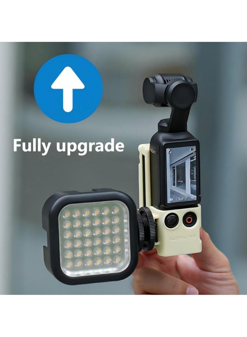 سني لايف حامل تثبيت مغناطيسي مخصص متوافق مع DJI Osmo Pocket 3، محول ملحقات Pocket3 المحدث مع مشبك مغناطيسي وحامل شفط على سطح المكتب، سطح عمودي، مقبض قابل للتعديل بزاوية 180 درجة، مع 2 واقي عدسة + 2 واقي شاشة LCD - Image 1