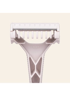 Furr Furr Disposable Body Razor, Equipped with Safety Guard & Anti-slip Grip, for all skin types, Made in Japan – 5 Razors  - Pack of 2  - Image 5