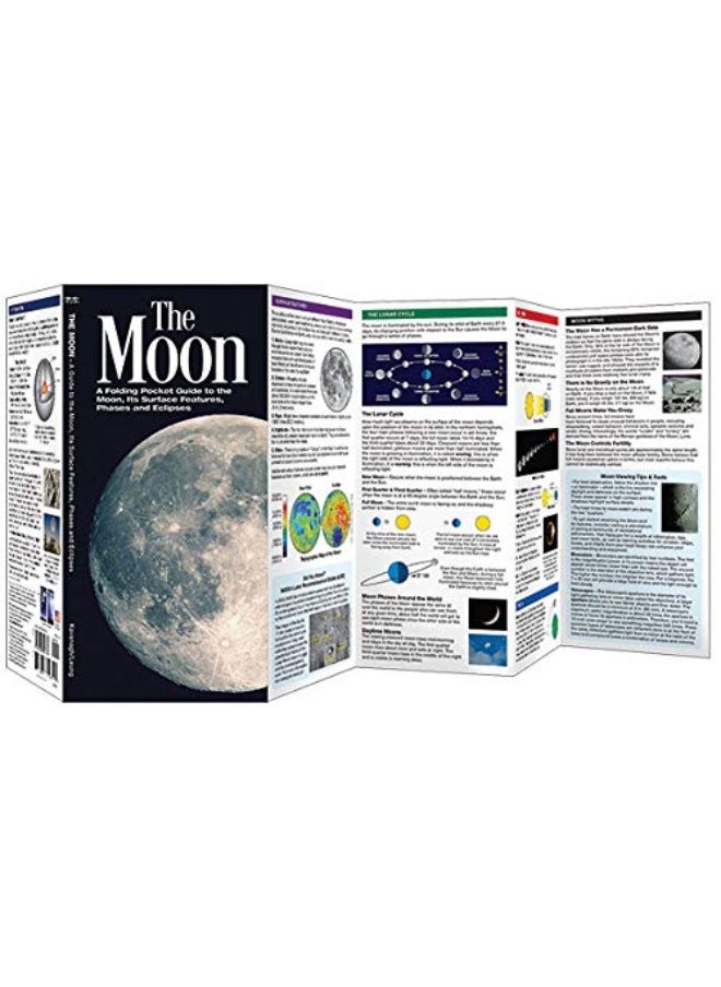 null - The Moon: A Folding Pocket Guide to the Moon, Its Surface Features, Phases & Eclipses - Image 1