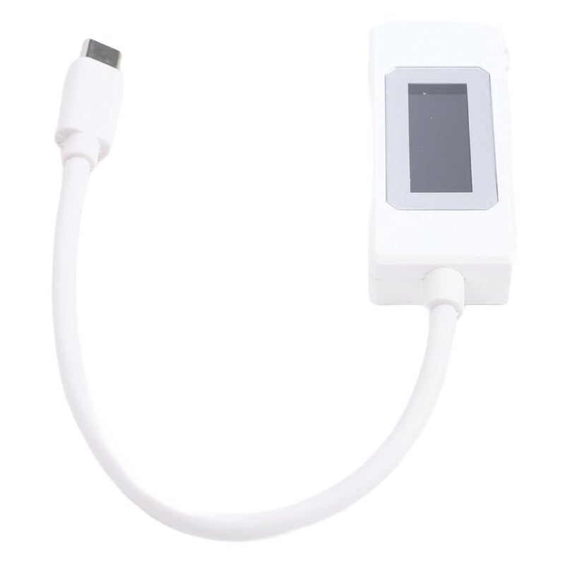 GOWENIC USB C Tester, Type C USB Tester Color Screen LCD Digital Multimeter, Power Meter 2 in 1 Digital Multimeter, Voltage Current Voltmeter Amp Volt Ammeter Detector (White) - Image 1
