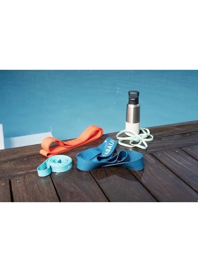 NABAIJI NABAIJI BY DECATHLON,Aquagym Aquatic Elastic Training Band 15 Kg Durable & High Resistance Blue  - Image 3