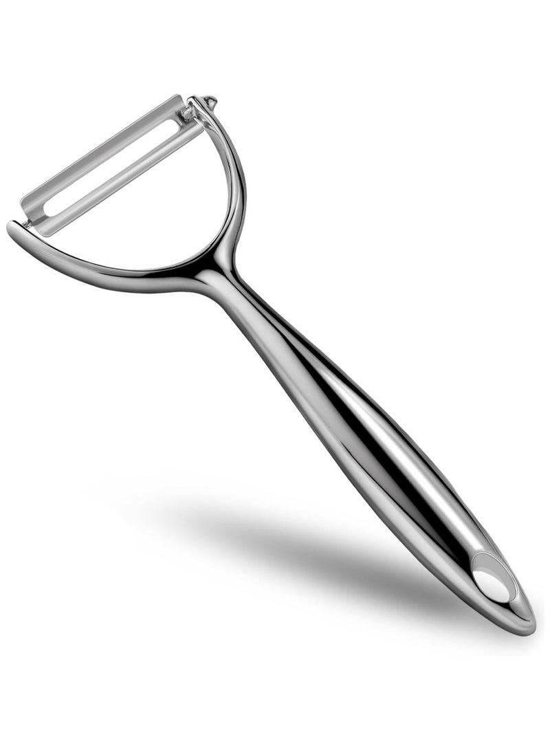 Lukadah Peeler with Sharp Stainless Steel Blades for Apples, Cucumbers - Ergonomic Handle for Easy Potato Eye removal, Perfect for Cooking Enthusiasts and Kitchen Novices - Image 1