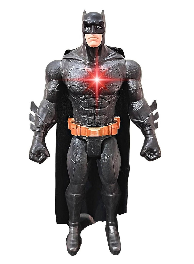 دي سي كوميكس لعبة باتمان الموسيقية الكبيرة الحجم – مجسم بطل خارق مع أضواء وأصوات، لعبة تفاعلية مضيئة للأطفال، مناسبة للهدايا ولعب التخيل، مجسم باتمان بحجم كبير مع موسيقى وتأثيرات صوتية للصغار من 3 سنوات فأكثر - Image 5