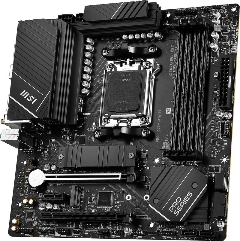 INLAND CPU AMD Ryzen 5 7600X CPU Processor with MSI PRO B650M-A WiFi ProSeries Motherboard (AM5, mATX, DDR5, M.2, USB 3.2 Gen 2, Wi-Fi 6E), Sold by Micro Center - Image 4