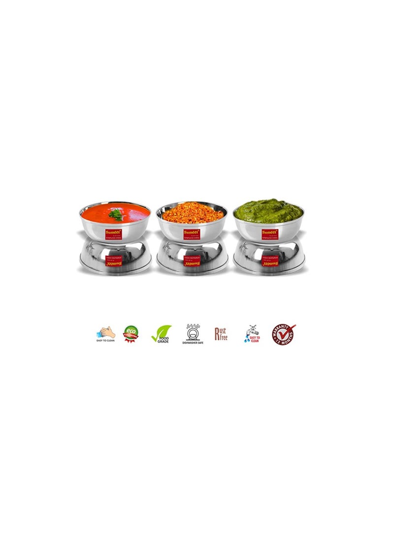 Sumeet Stainless Heavy Gauge Bowl Set 6Pc - Image 2