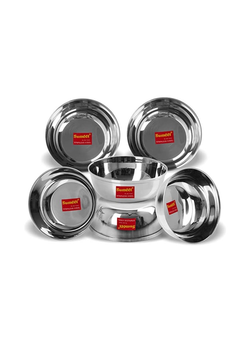 Sumeet Stainless Heavy Gauge Bowl Set 6Pc - Image 1