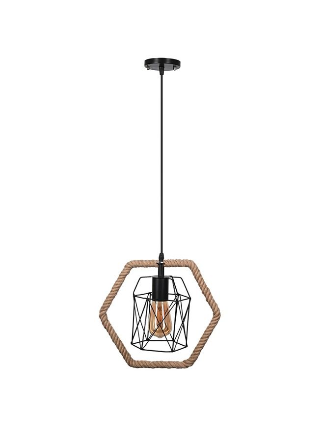 El Rawda Lighting Ritmo Ceiling Lamp | modern decorative LED E27 pendant light ceiling lamp hanging | suitable for any room | Color: Beige | Size: 70x32x70 cm - Image 1