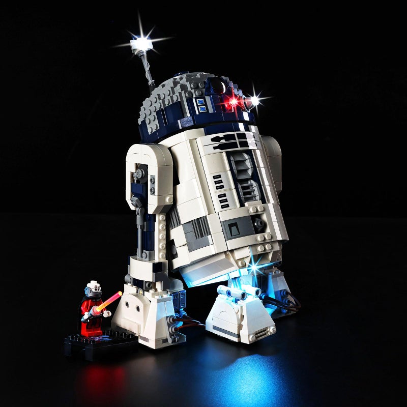 BrickSoul Light Up Kit Compatible with Lego R2D2 75379 Building Set Upgrade Design Lighting Accessories CableHiding Tech for Display 75379 Set NOT Included - Image 2