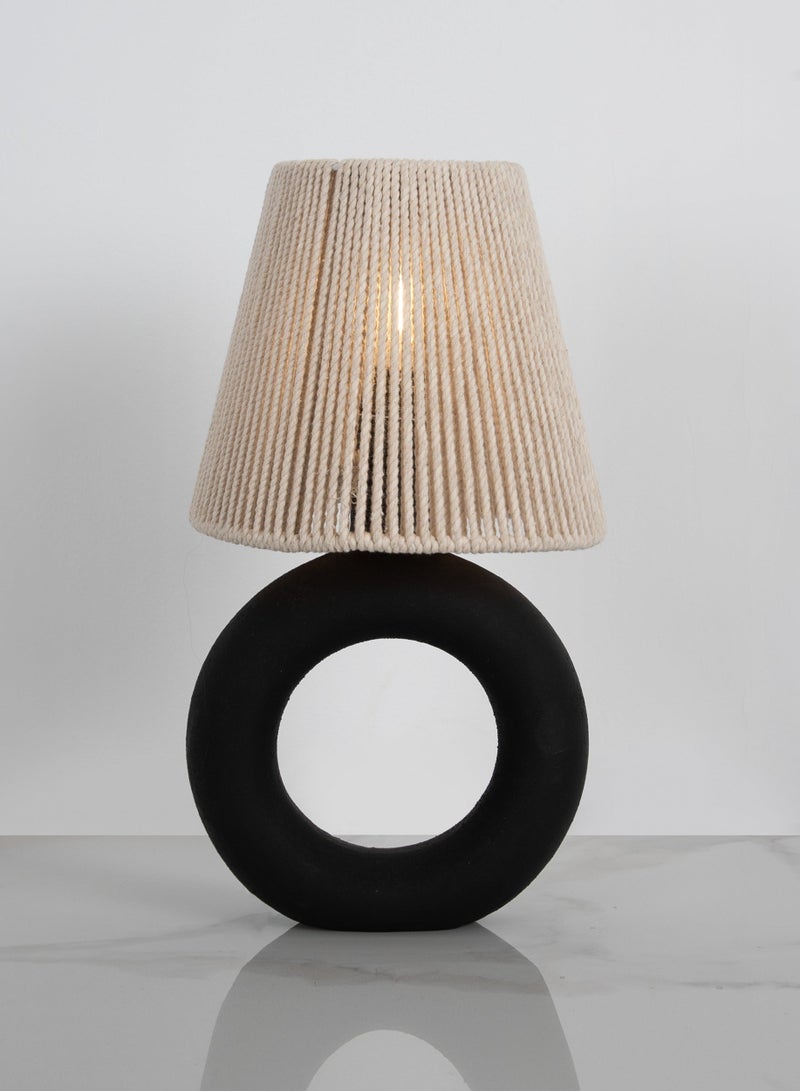 Cluc Ciambella Black Table Lamp - White - Image 3