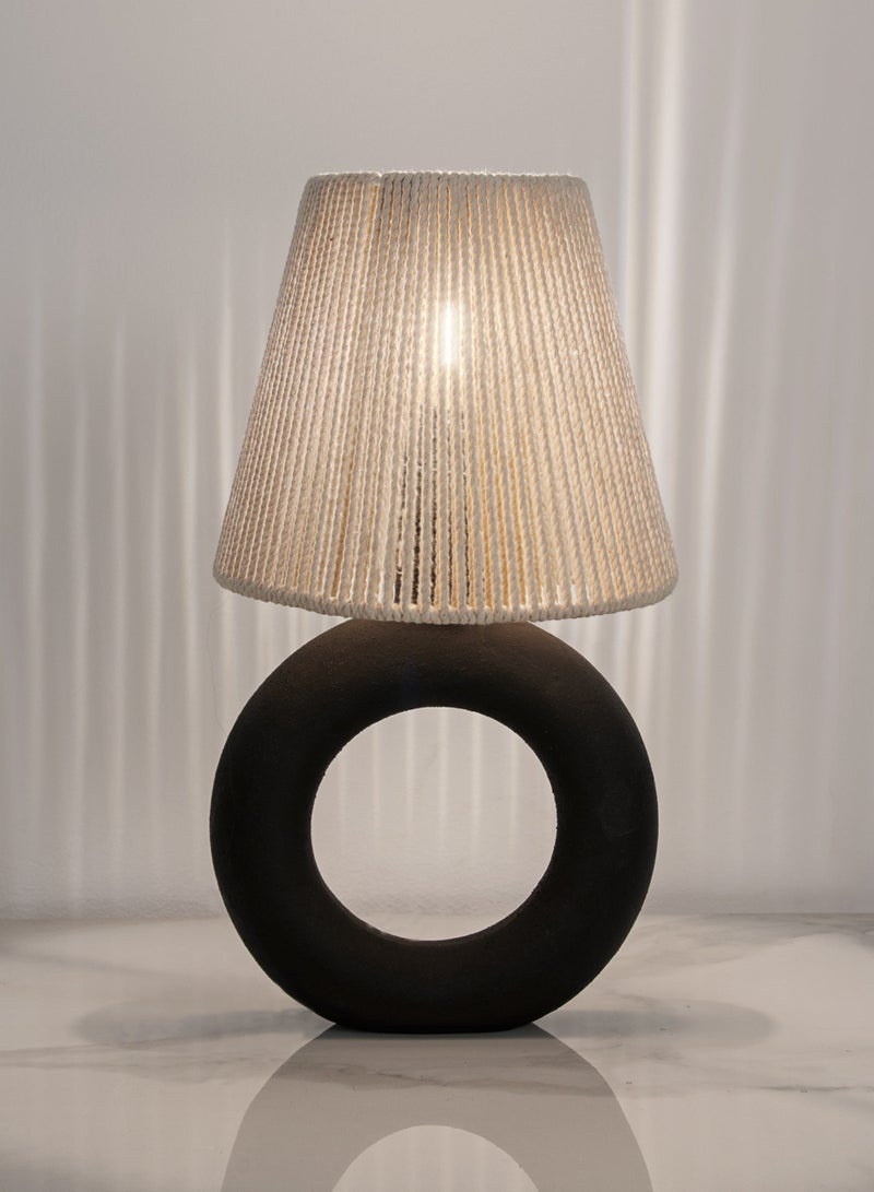 Cluc Ciambella Black Table Lamp - White - Image 2