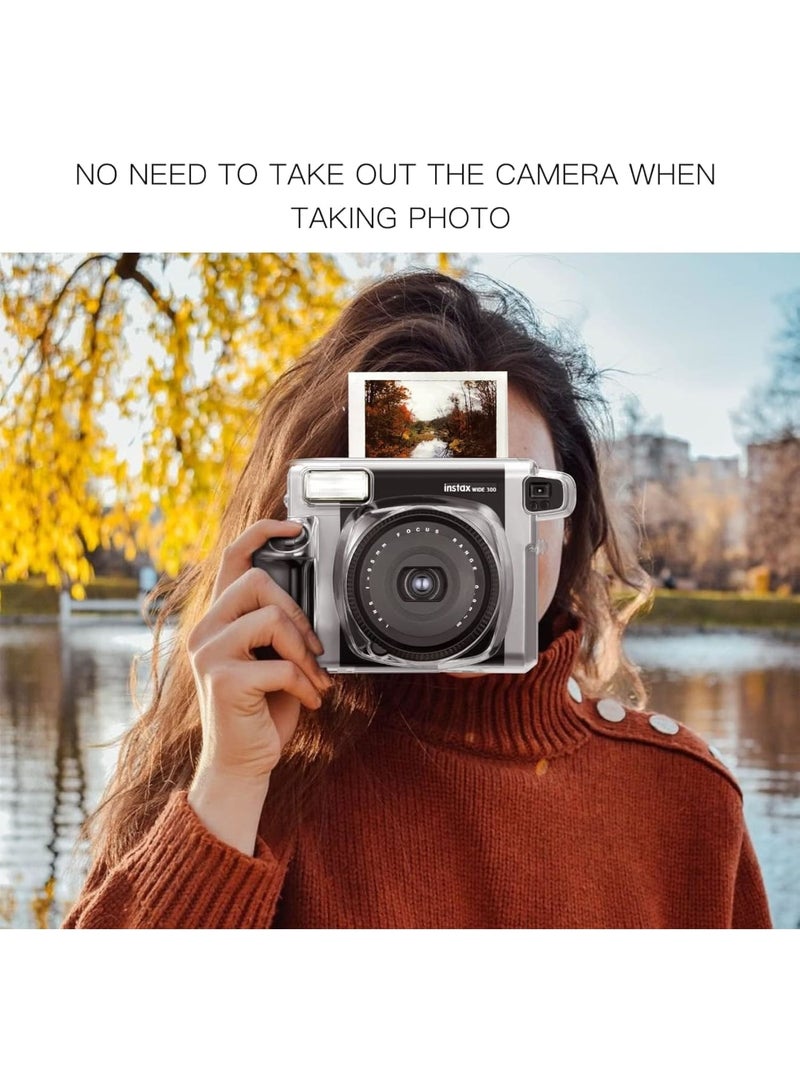 SOLARAE Ransparent Case, Crystal Hard Cover with Precise Cutout, Protective Case Clear Compatible with Fujifilm Instax Wide 300 Instant Film Camera - Image 4