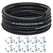 ZONBANG 38 Fuel Line NBR Rubber 38 Fuel Hose Nylon Braided with Hose Clamps Fuel Line Hose for Automotive Vehicles10FT - Image 2