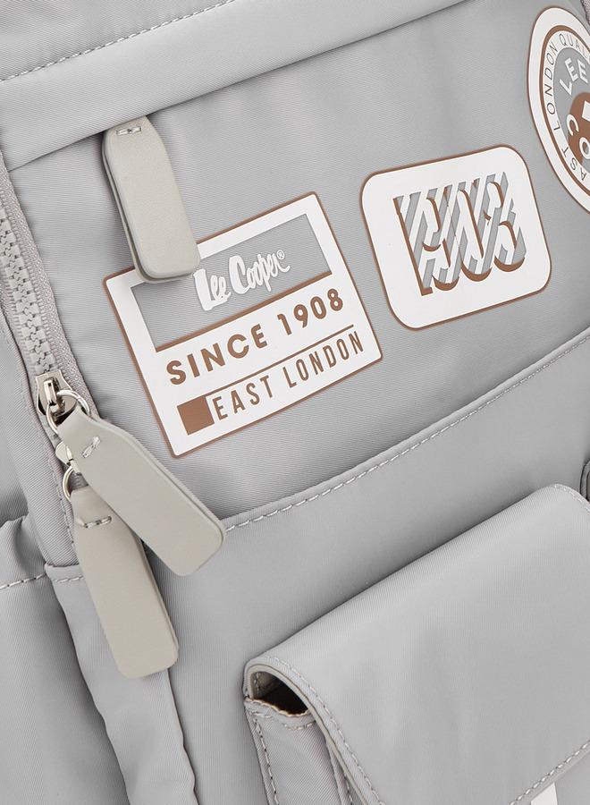 Lee Cooper Logo Print Backpack With Padded Shoulder Straps - Image 4
