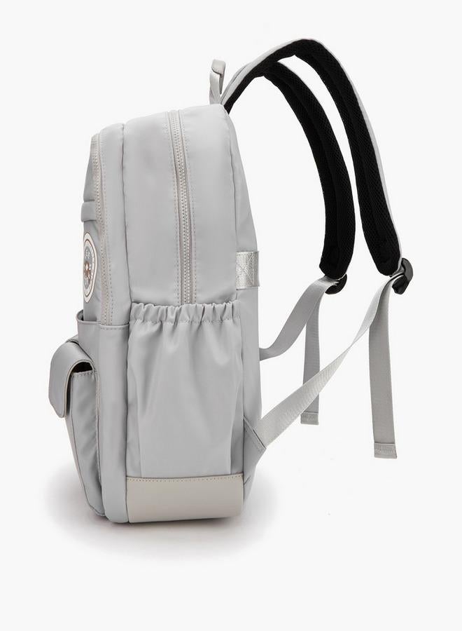 Lee Cooper Logo Print Backpack With Padded Shoulder Straps - Image 2