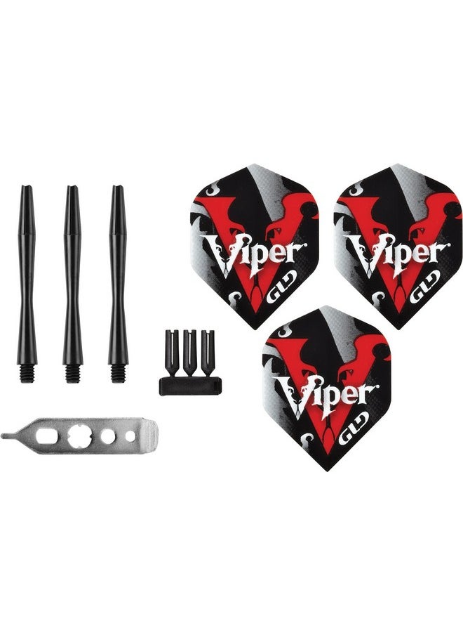 فايبر سهام Viper من GLD Products V-Factor ذات الرأس المصنوع من فولاذ التنجستن بنسبة 90% مع حقيبة تخزين/سفر، 24 جرام، فضي، 23-1704-24  - Image 5