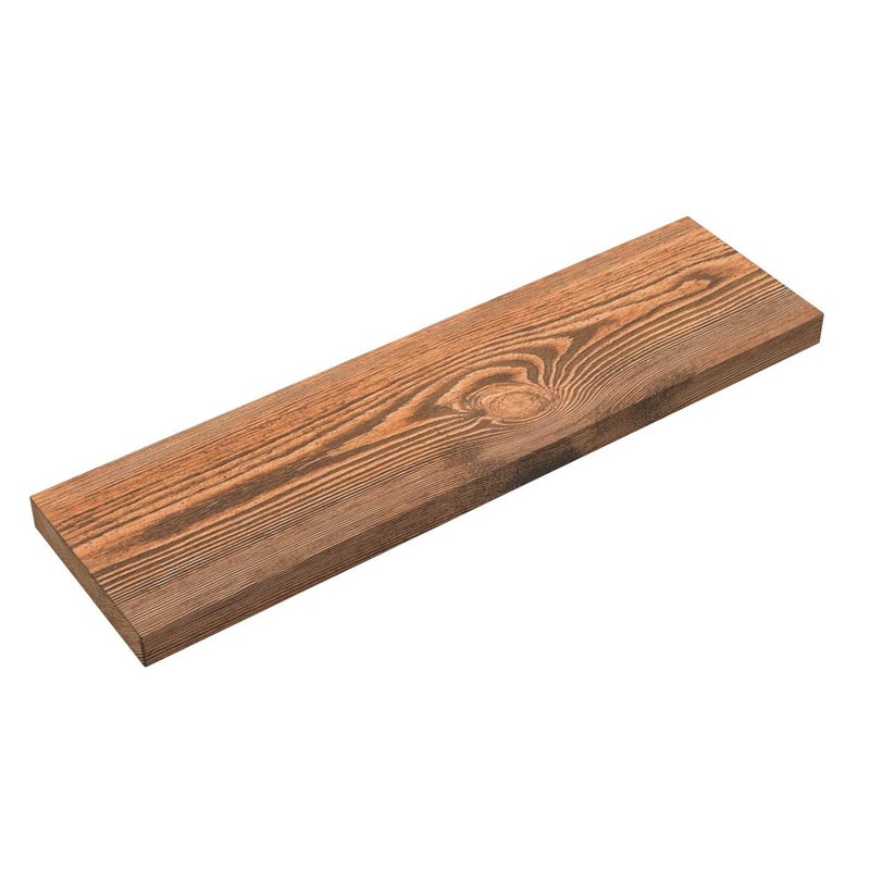 BAOBAB WORKSHOP Wood Floating Shelves Set of 2 - Rustic Shelf 24 inch - Floating Shelf for Wall Mounted - Wide Wooden Wall Shelves for Living Room Bedroom Kitchen Bathroom - Dark Walnut - 24W x 6.7D - Image 4