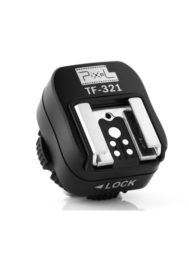 Pixel Pixel TF-321 Pixel e-TTL Flash Hot Shoe to Pc Adapter for Canon DSLRs and Flashguns  - Image 1