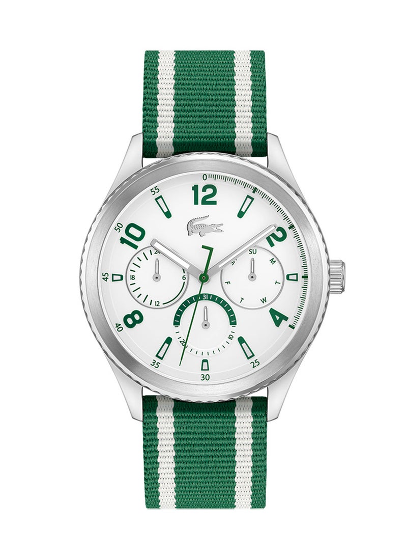 LACOSTE Men's Analog Round Shape Nylon Wrist Watch 2011289 - 44 Mm  - Image 1