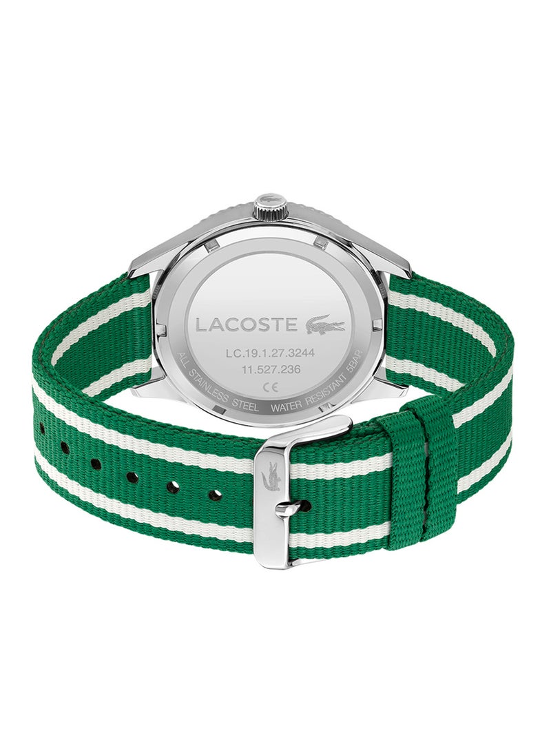 LACOSTE Men's Analog Round Shape Nylon Wrist Watch 2011289 - 44 Mm  - Image 3